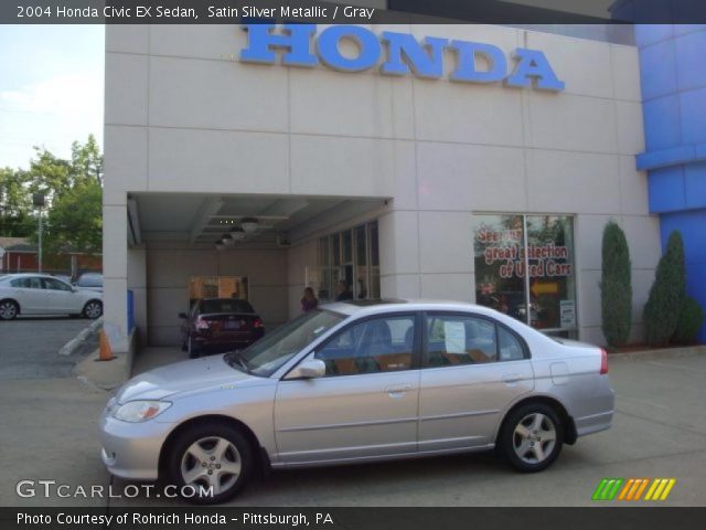 2004 Honda Civic EX Sedan in Satin Silver Metallic