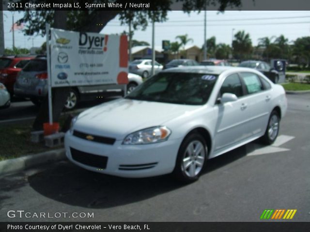 2011 Chevrolet Impala LS in Summit White