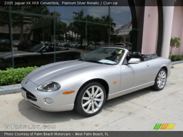 2005 Jaguar XK XK8 Convertible in Platinum Silver Metallic