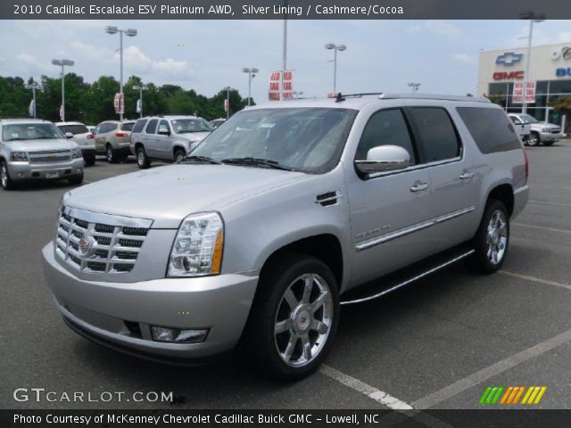 2010 Cadillac Escalade ESV Platinum AWD in Silver Lining