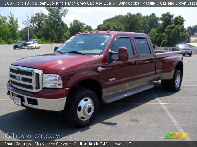 2007 Ford F350 Super Duty King Ranch Crew Cab 4x4 Dually in Dark Copper Metallic