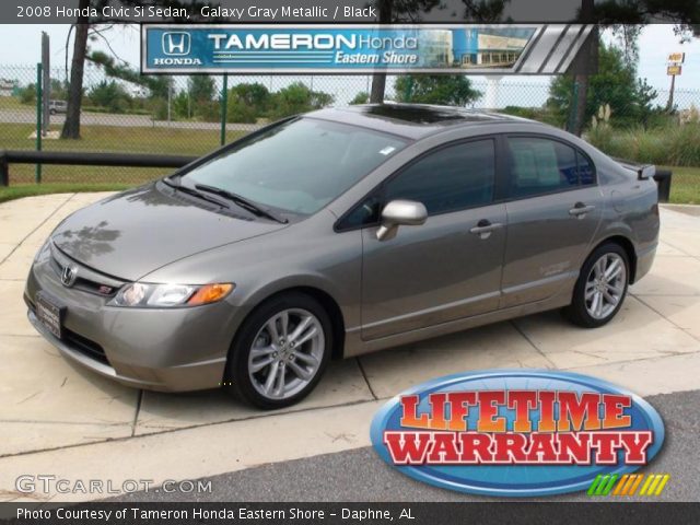 2008 Honda Civic Si Sedan in Galaxy Gray Metallic