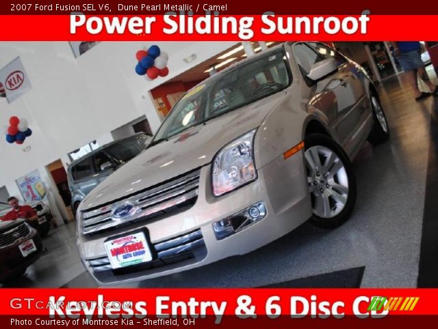 2007 Ford Fusion SEL V6 in Dune Pearl Metallic