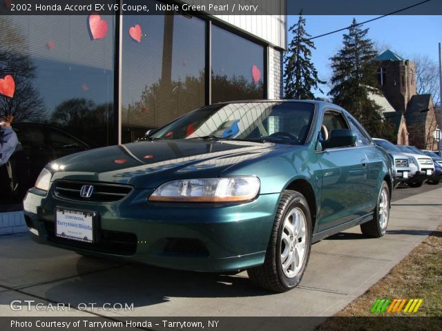 2002 Honda Accord EX V6 Coupe in Noble Green Pearl