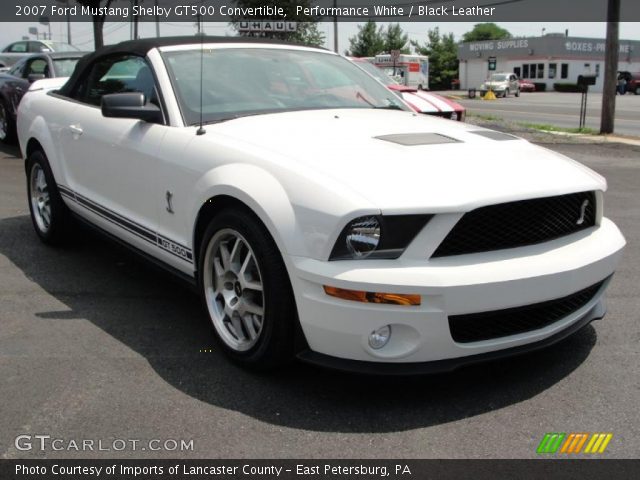 2007 Ford Mustang Shelby GT500 Convertible in Performance White