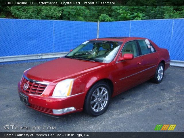 2007 Cadillac DTS Performance in Crystal Red Tintcoat