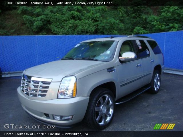 2008 Cadillac Escalade AWD in Gold Mist