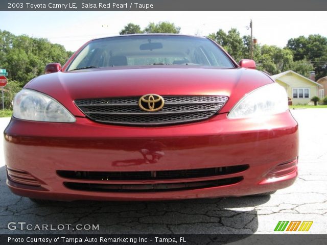 2003 Toyota Camry LE in Salsa Red Pearl