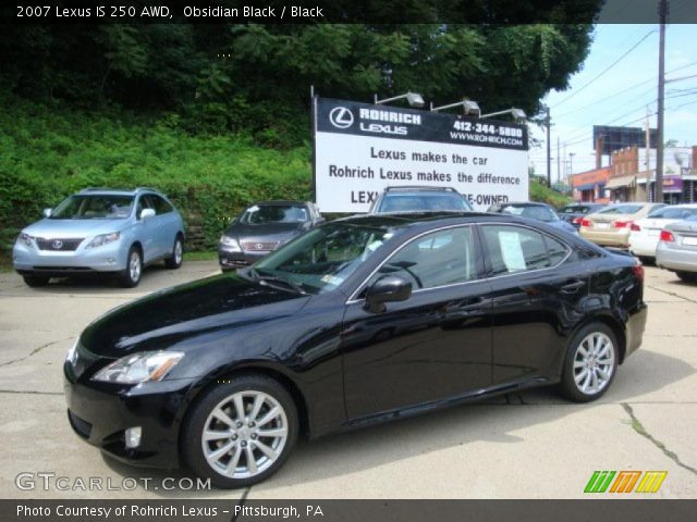 2007 Lexus IS 250 AWD in Obsidian Black