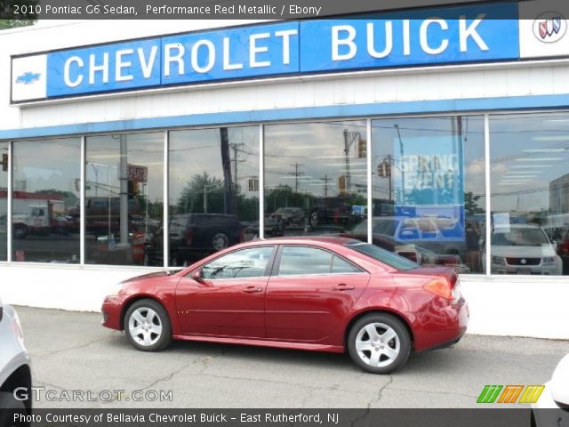 2010 Pontiac G6 Sedan in Performance Red Metallic