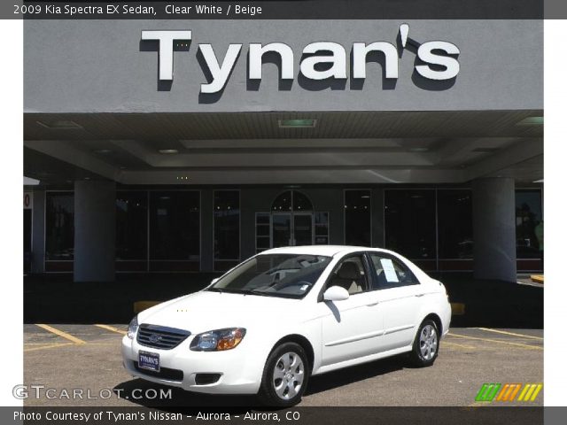 2009 Kia Spectra EX Sedan in Clear White