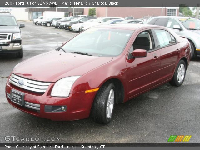 2007 Ford Fusion SE V6 AWD in Merlot Metallic