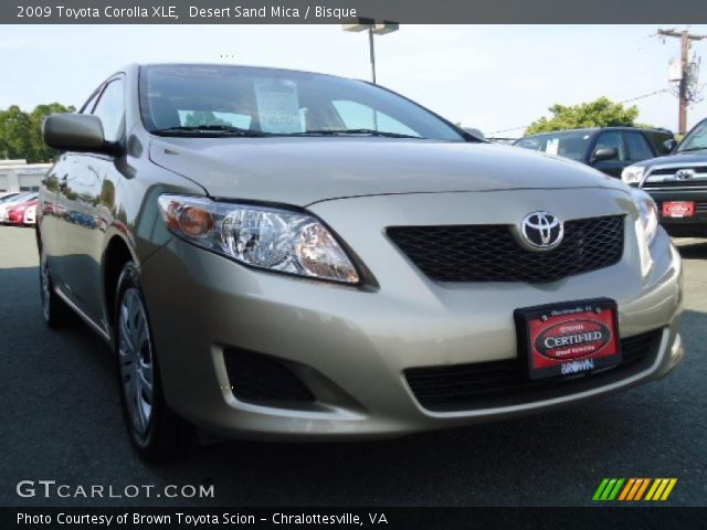 2009 Toyota Corolla XLE in Desert Sand Mica