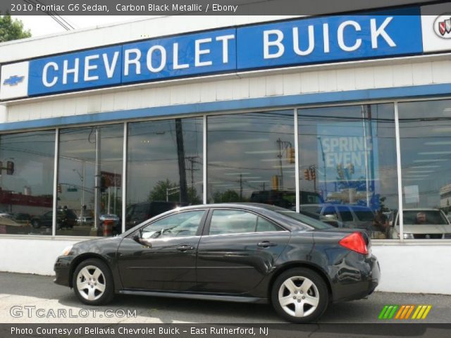 2010 Pontiac G6 Sedan in Carbon Black Metallic