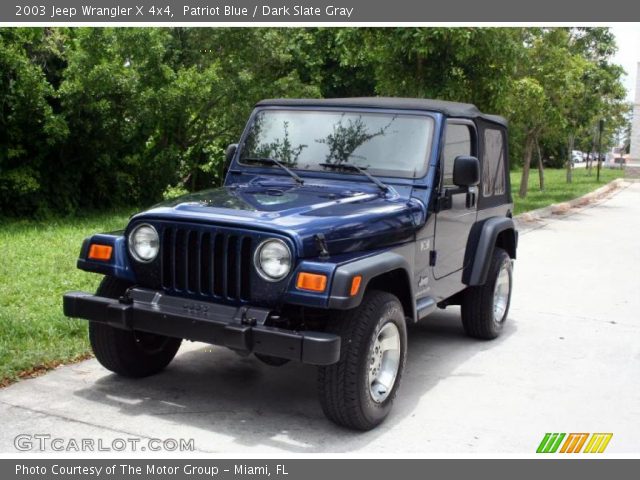 2003 Jeep Wrangler X 4x4 in Patriot Blue