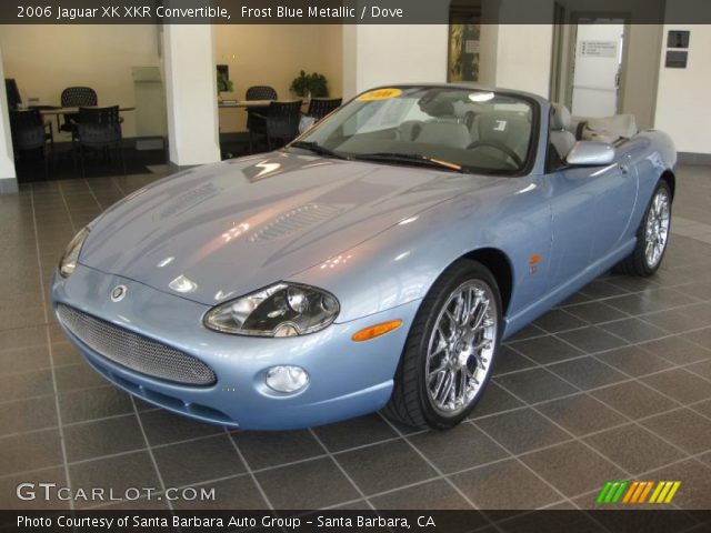 2006 Jaguar XK XKR Convertible in Frost Blue Metallic
