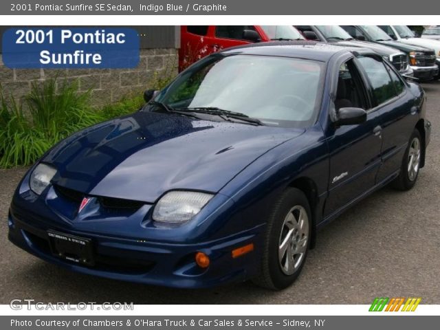 2001 Pontiac Sunfire SE Sedan in Indigo Blue