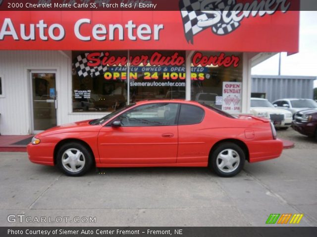 2000 Chevrolet Monte Carlo SS in Torch Red
