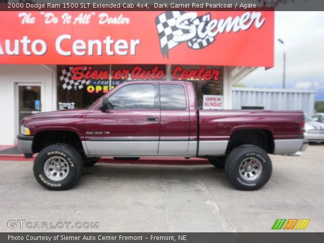 2000 Dodge Ram 1500 SLT Extended Cab 4x4 in Dark Garnet Red Pearlcoat