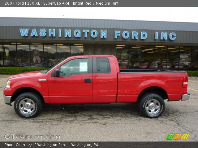 2007 Ford F150 XLT SuperCab 4x4 in Bright Red