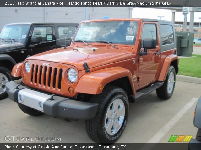2010 Jeep Wrangler Sahara 4x4 in Mango Tango Pearl