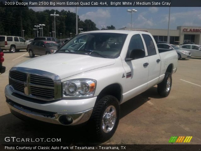 2009 Dodge Ram 2500 Big Horn Edition Quad Cab 4x4 in Bright White