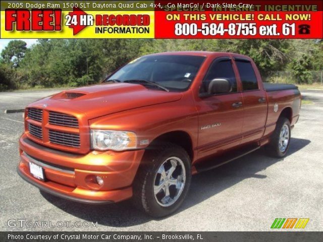 2005 Dodge Ram 1500 SLT Daytona Quad Cab 4x4 in Go ManGo!