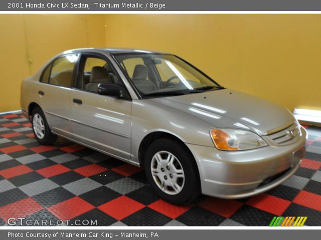 2001 Honda Civic LX Sedan in Titanium Metallic