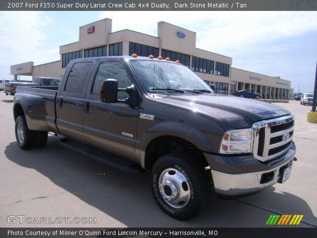 2007 Ford F350 Super Duty Lariat Crew Cab 4x4 Dually in Dark Stone Metallic