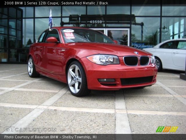 2008 BMW 1 Series 128i Coupe in Sedona Red Metallic