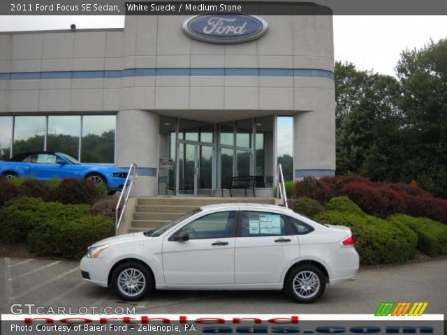 2011 Ford Focus SE Sedan in White Suede