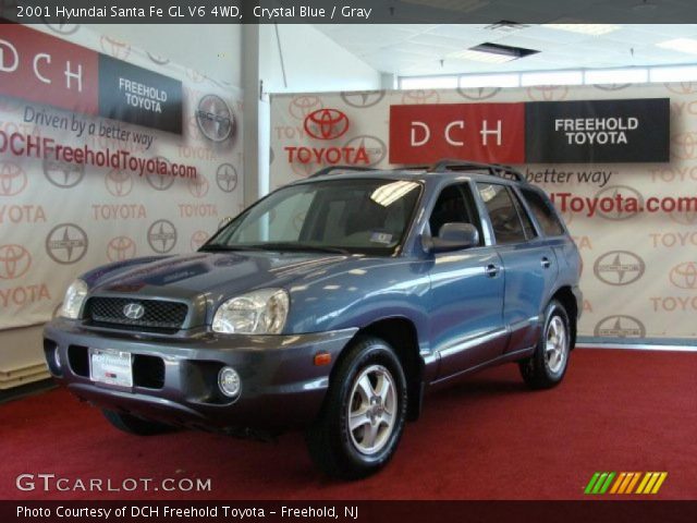 2001 Hyundai Santa Fe GL V6 4WD in Crystal Blue