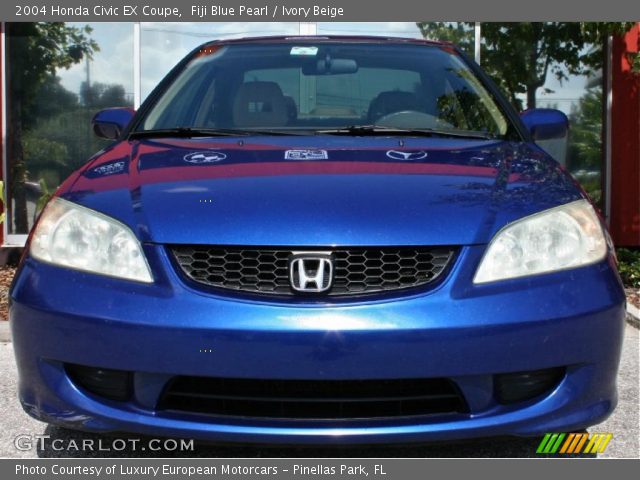 2004 Honda Civic EX Coupe in Fiji Blue Pearl
