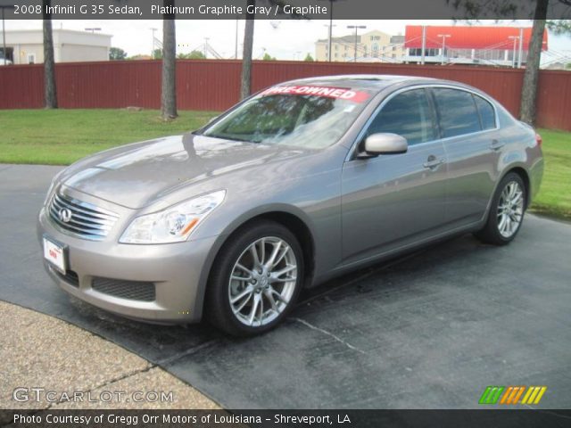 2008 Infiniti G 35 Sedan in Platinum Graphite Gray