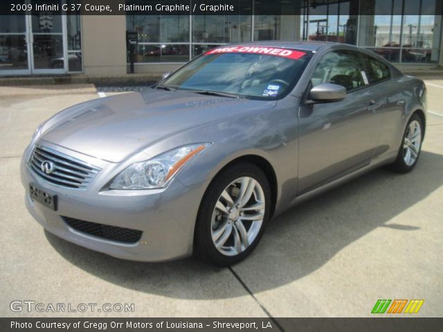 2009 Infiniti G 37 Coupe in Platinum Graphite