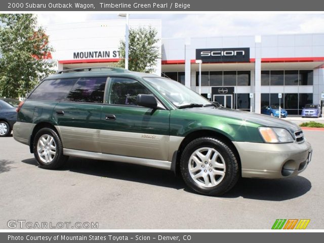 2000 Subaru Outback Wagon in Timberline Green Pearl