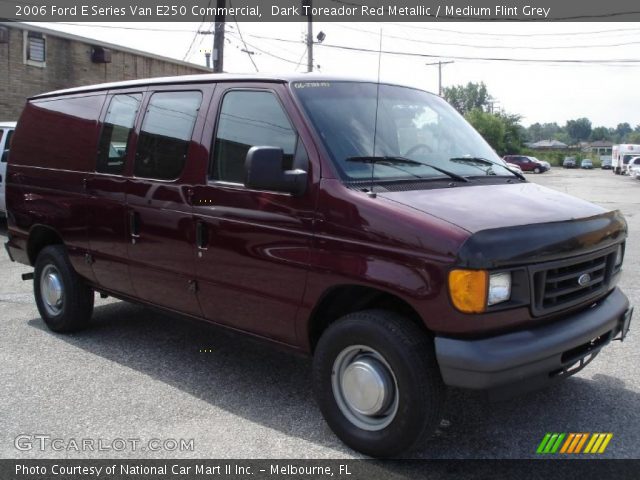 2006 Ford E Series Van E250 Commercial in Dark Toreador Red Metallic