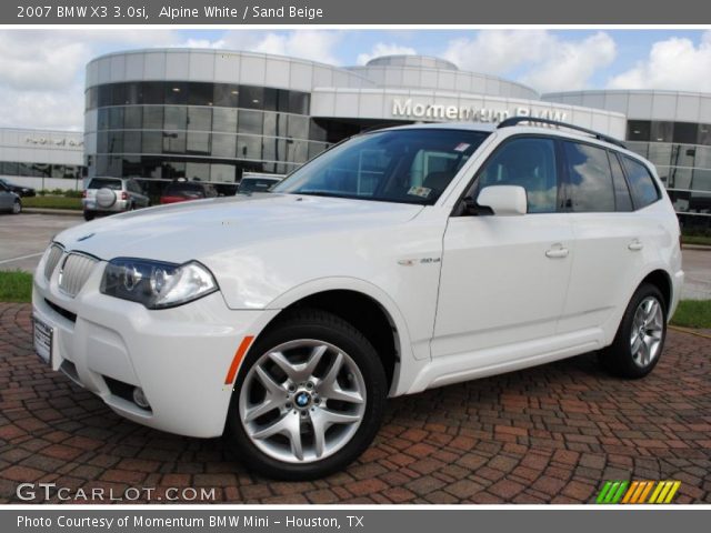 2007 BMW X3 3.0si in Alpine White