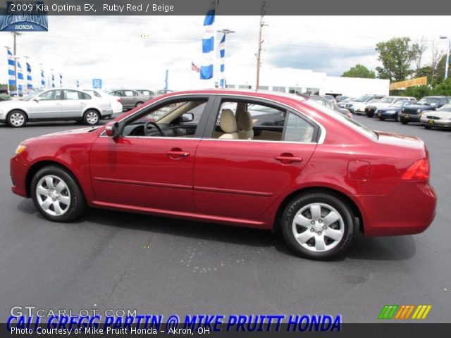 2009 Kia Optima EX in Ruby Red