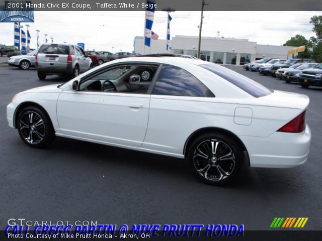 2001 Honda Civic EX Coupe in Taffeta White