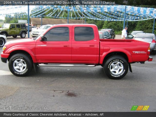 2004 Toyota Tacoma V6 PreRunner TRD Double Cab in Radiant Red