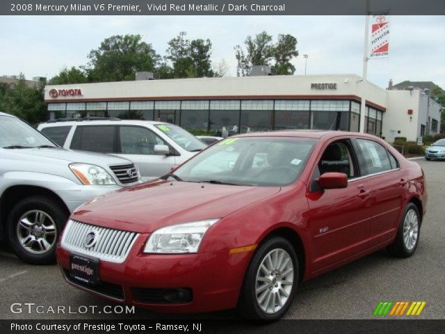 2008 Mercury Milan V6 Premier in Vivid Red Metallic