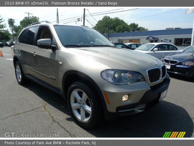 2010 BMW X5 xDrive30i in Platinum Bronze Metallic