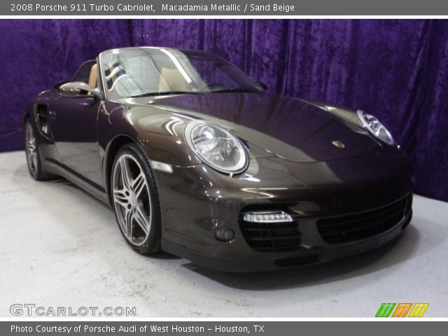 2008 Porsche 911 Turbo Cabriolet in Macadamia Metallic