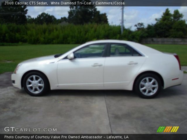 2008 Cadillac CTS Sedan in White Diamond Tri-Coat