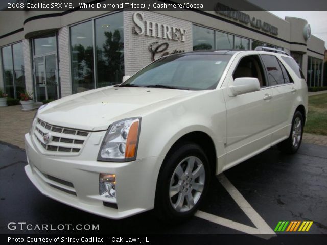 2008 Cadillac SRX V8 in White Diamond Tricoat