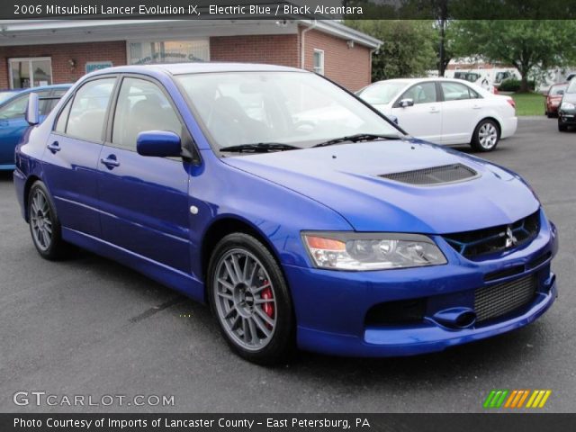 2006 Mitsubishi Lancer Evolution IX in Electric Blue