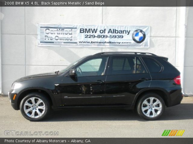 2008 BMW X5 4.8i in Black Sapphire Metallic