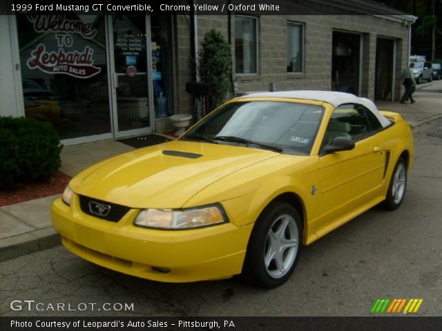 1999 Ford Mustang GT Convertible in Chrome Yellow