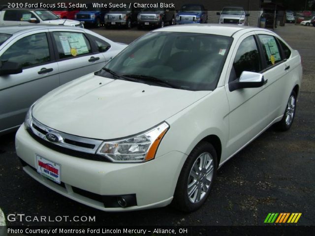 2010 Ford Focus SEL Sedan in White Suede